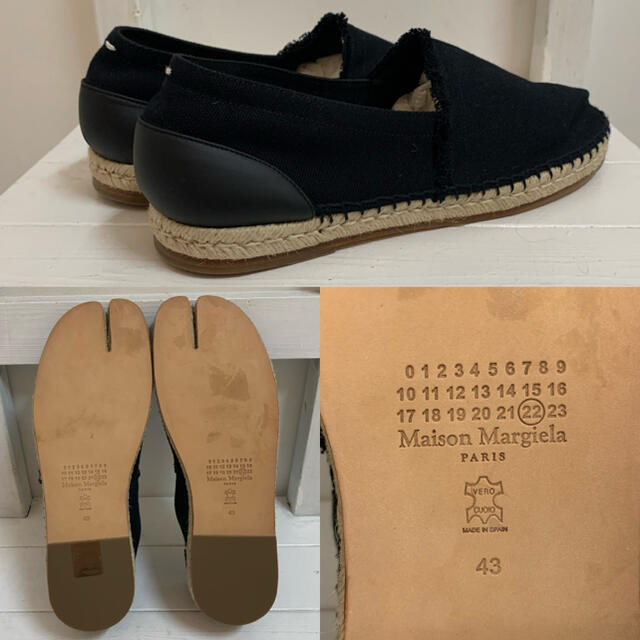 MAISON MARGIELA PARIS 2019s タビエスパドリーユ 43
