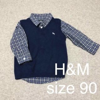 H&M ベスト　シャツ　90(ドレス/フォーマル)