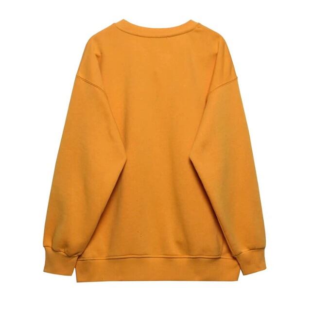 ZARA(ザラ)の🍁11月新作🍠6677◆カレッジロゴ スウェット トレーナー レディースのトップス(トレーナー/スウェット)の商品写真