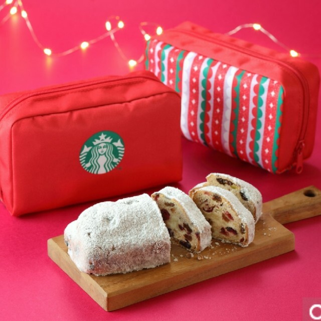 Starbucks Coffee(スターバックスコーヒー)の（未開封）STARBUCKS シュトーレン&ポーチ 食品/飲料/酒の食品(菓子/デザート)の商品写真