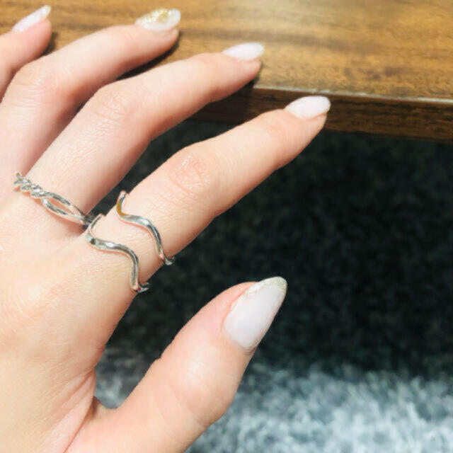 IENA(イエナ)の067◇ シンプル シルバー リング 2点set  silver925 レディースのアクセサリー(リング(指輪))の商品写真