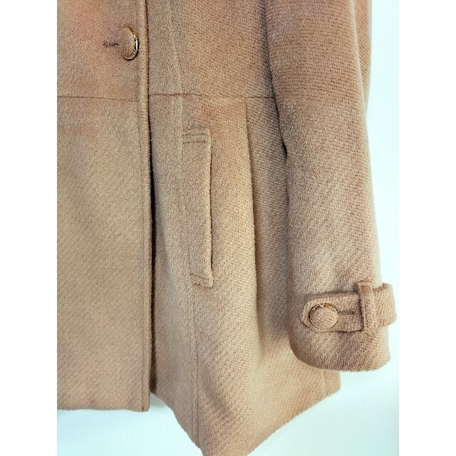 【美品】コート　オーバー　アウター　ファー レディースのジャケット/アウター(毛皮/ファーコート)の商品写真