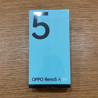 オッポ(OPPO)の新品未開封　OPPO Reno5 A シルバーブラック　SIMフリー(スマートフォン本体)