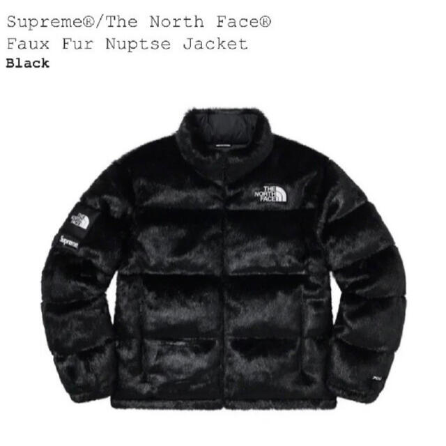 正規品supreme north face faux fur  jacket L