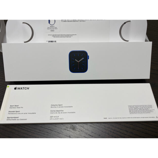 apple watch series6 blue aluminum 40mm