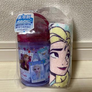 アナトユキノジョオウ(アナと雪の女王)のディズニー アナと雪の女王2  ケース付 おしぼりセット(弁当用品)