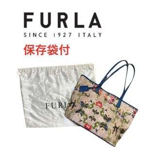 フルラ(Furla)のイタリア人気ブランド FURLA フルラ フラワートートバッグ 保存袋付(トートバッグ)
