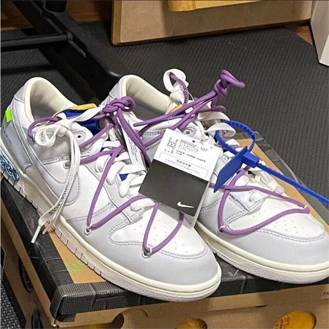 メンズNIKE dunk low off-white 48