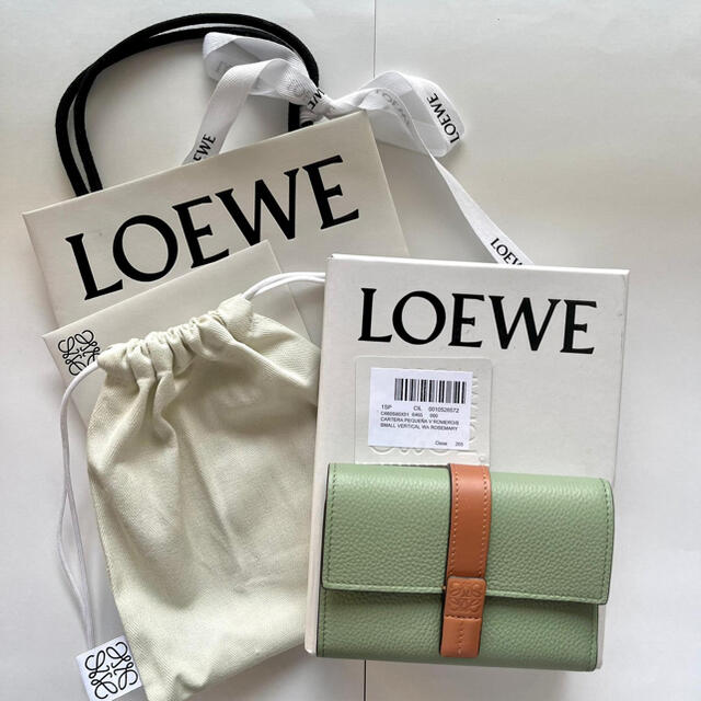 値下げしました!LOEWE☆スモールバーティカルウォレット ローズマリー