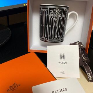 エルメス(Hermes)のHERMES エルメス　H Deco アッシュデコ　 ブラック マグカップ(食器)