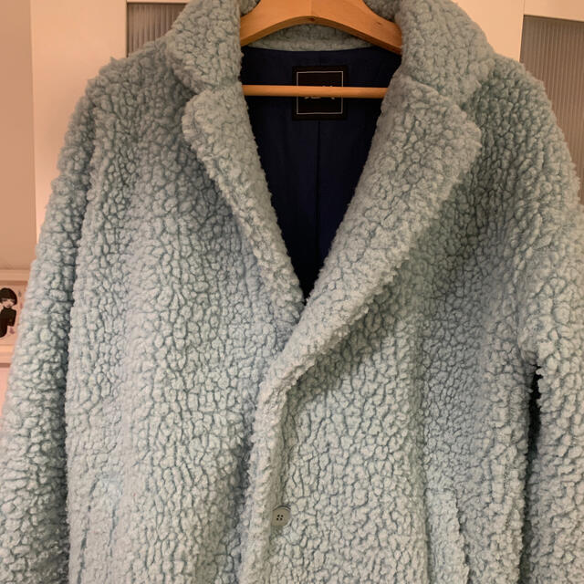 新品】エックスガール ボアチェスターコートブラック M www