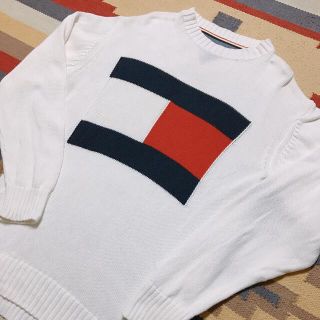 トミーヒルフィガー(TOMMY HILFIGER)のTOMMY HILFIGER×monkey time ビックロゴセーター(ニット/セーター)