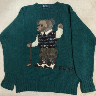 ポロラルフローレン(POLO RALPH LAUREN)のSALE 92年製 ポロラルフローレン ポロベア ニット セーター (ニット/セーター)