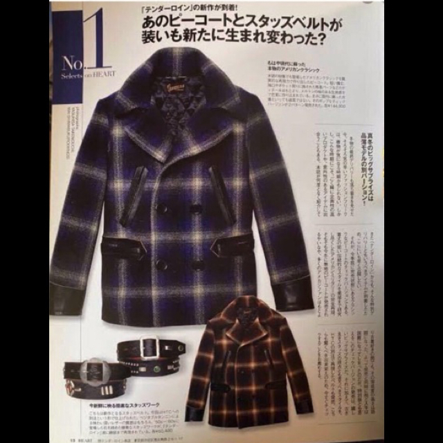TENDERLOIN - テンダーロイン チェック Pコート ジャケット キムタク着