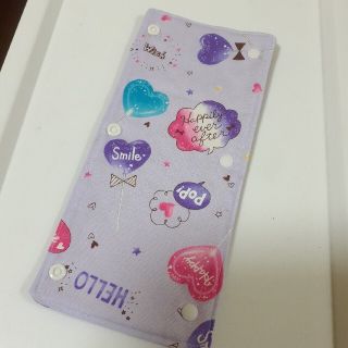 水筒肩紐カバー ゆめかわ パープル(外出用品)