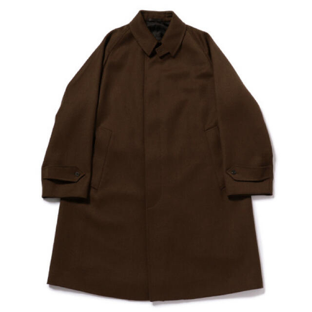 CARUSO ZERO COAT ウールギャバジン コート ブラウン サイズ48の通販