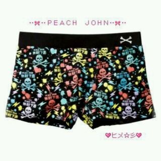 ピーチジョン(PEACH JOHN)の新品PEACE JOHN スカル ボクサーパンツ ボクパン ショートパンツ 肌着(ボクサーパンツ)