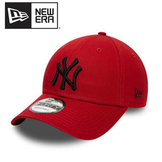 ニューエラー(NEW ERA)のニューエラ キャップ NY ヤンキース 赤 レッド RED ロゴ 黒 ブラック(キャップ)