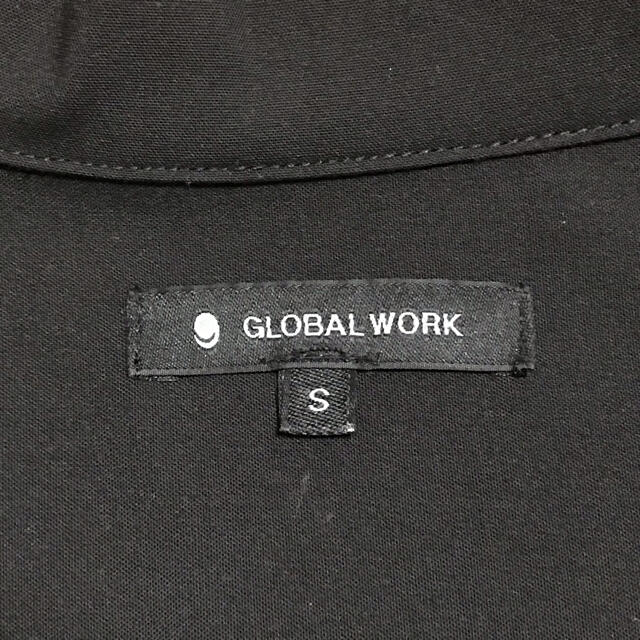 GLOBAL WORK(グローバルワーク)のGLOBAL WORK TRオープンカラーシャツブラック09.S メンズのトップス(シャツ)の商品写真