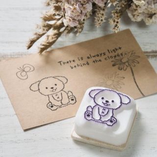 消しゴムはんこ♡もふもふのわんこ♡(はんこ)