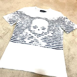 美品本物ハイドロゲンHYDROGENコットンラグランスカルプリント半袖TシャツM