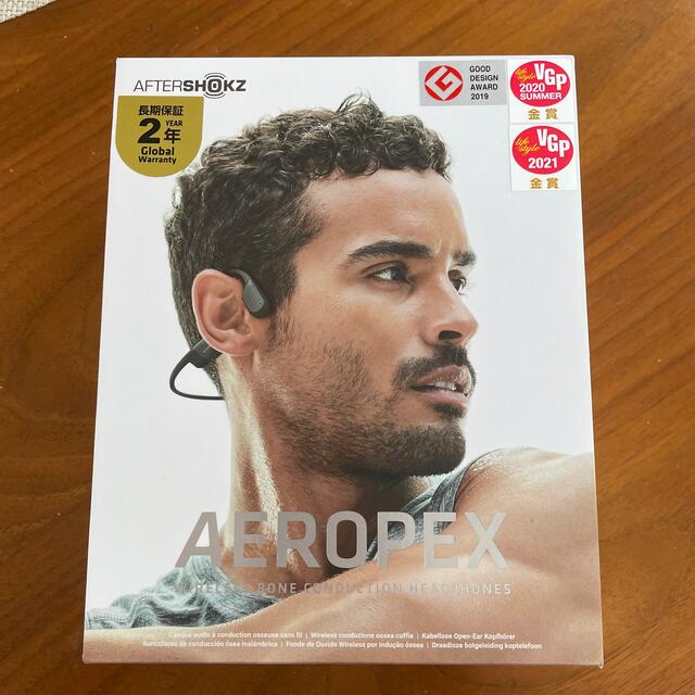 AFTERSHOKZ AEROPEX 骨伝導ヘッドホン COSMIC BLACK 人気の 7854円 www ...