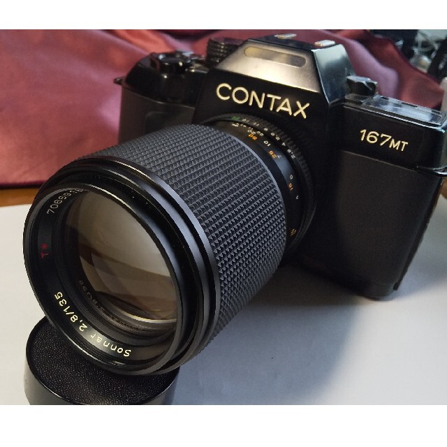 京セラ(キョウセラ)のCONTAX carlzeiss Sonnar T 135mmf2.8（値下げ） スマホ/家電/カメラのカメラ(レンズ(単焦点))の商品写真