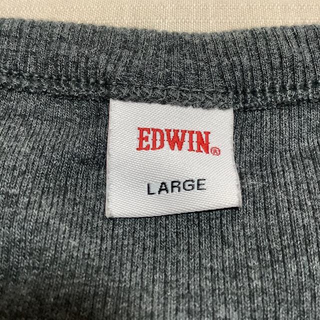 EDWIN(エドウィン)のEDWIN 長T サイズL グレー 美品 メンズのトップス(Tシャツ/カットソー(七分/長袖))の商品写真