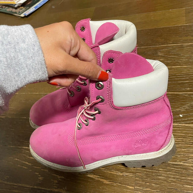 Timberland(ティンバーランド)の限定セール！ティンバーランド　ピンク レディースの靴/シューズ(ブーツ)の商品写真