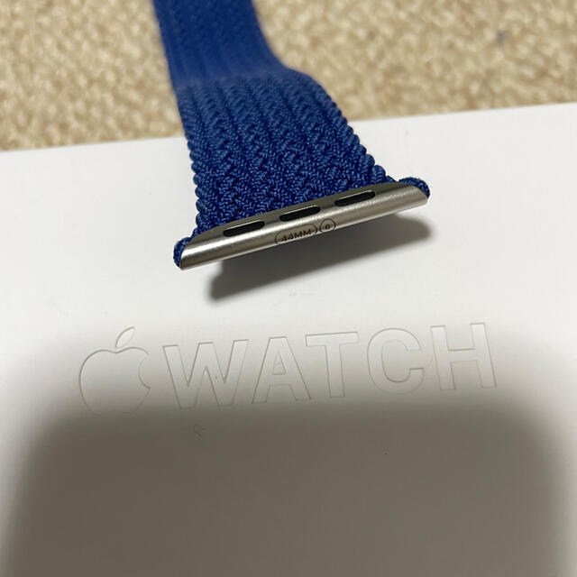 Apple Watch(アップルウォッチ)の専用】Appleブレイデッドソロループ44mm アトランティックブルー サイズ6 メンズの時計(腕時計(デジタル))の商品写真