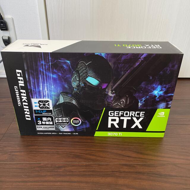 新品未開封 GALAKURO GAMING GeForce RTX 3070Tiスマホ/家電/カメラ