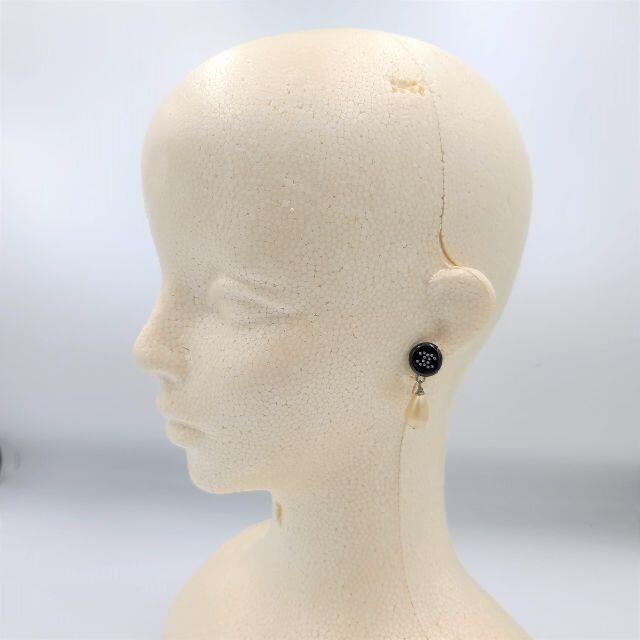 確実正規品 シャネル ピアス パール ラインストーン 消毒済み