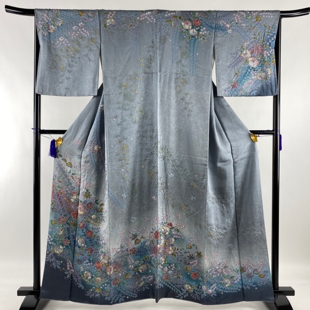 訪問着 名品 身丈160.5cm 裄丈66cm 正絹バイセル帯