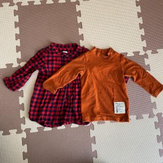 ベビーギャップ(babyGAP)の女の子80 長袖2枚セット(シャツ/カットソー)