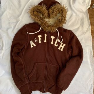 アバクロンビーアンドフィッチ(Abercrombie&Fitch)のアバクロンビー&フィッチ　ユーズド加工起毛パーカ　Mサイズ　レディース(その他)