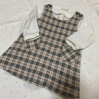 バーバリー(BURBERRY)のBurberry80cmワンピースとシャツのセット(ワンピース)