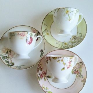 激レア!超美品☆ フラワーフェアリーズ カップ&ソーサー3ピース