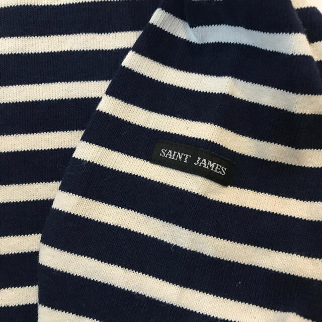 SAINT JAMES(セントジェームス)の【美品】セントジェームス　ボーダーT 紺 レディースのトップス(カットソー(長袖/七分))の商品写真