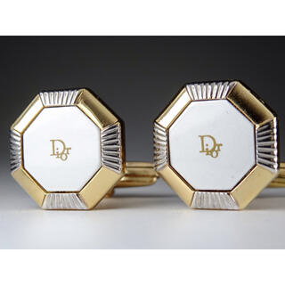 クリスチャンディオール(Christian Dior)のディオール　ホワイト　ゴールド　シルバー　Dior カフス　カフリンクス【２６】(カフリンクス)
