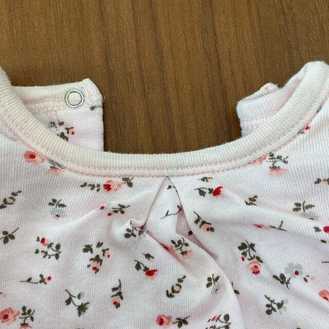 PETIT BATEAU(プチバトー)のプチバトー　足付きロンパース　60cm キッズ/ベビー/マタニティのベビー服(~85cm)(ロンパース)の商品写真