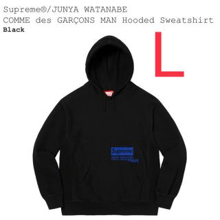 シュプリーム(Supreme)のSupreme JUNYA WATANABE パーカー L BLACK 黒(パーカー)