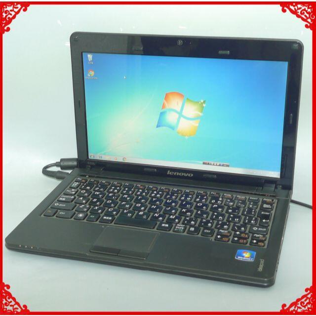 ノートPC IdeaPad S205 4G 無線 webカメラ Windows7HDD320GBディスプレイ