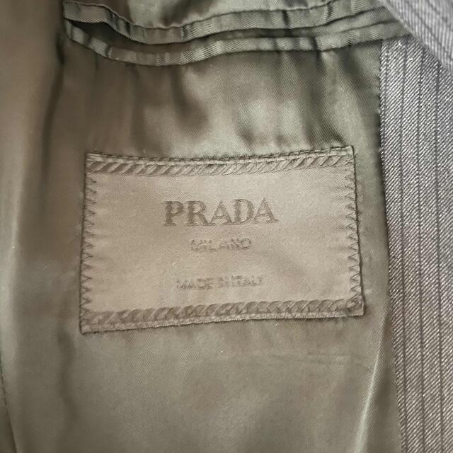 PRADA(プラダ)のPRADA ストライプ　比翼テーラードジャケット メンズのジャケット/アウター(テーラードジャケット)の商品写真