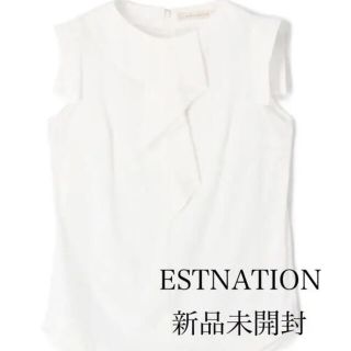 エストネーション(ESTNATION)のESTNATION ラッフルトップス(カットソー(半袖/袖なし))