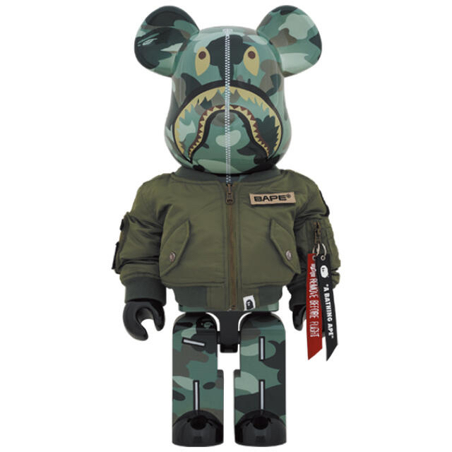 MEDICOM TOY(メディコムトイ)のBAPE x ALPHA INDUSTRIES BE@RBRICK 1000% エンタメ/ホビーのフィギュア(その他)の商品写真