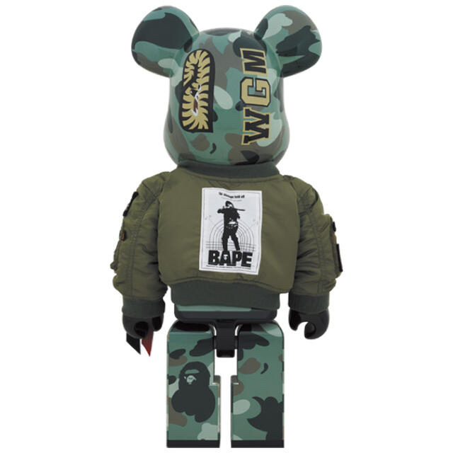 MEDICOM TOY(メディコムトイ)のBAPE x ALPHA INDUSTRIES BE@RBRICK 1000% エンタメ/ホビーのフィギュア(その他)の商品写真