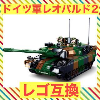 【レゴ互換】ドイツ軍 レオパルド2 A4/A5 ミニフィグ 戦車 ミリタリー(ミリタリー)
