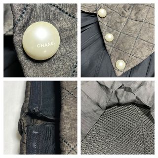 CHANEL - 本物 美品 ランウェイ シャネル マトラッセ切替 プリーツ