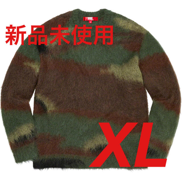 Supreme - Supreme Brushed Camo Sweater Olive XL