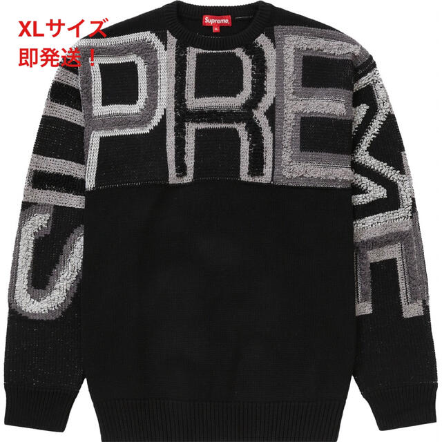 Supreme Chenille Logo Sweater セーター　XL